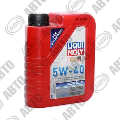 Масло LIQUI MOLY Nachfull Oil 5W40 SN/CF A3/B4/C3 (1 л) синт. универсальное доливочное