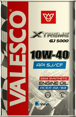 Масло VALESCO X-Treme GJ 5000 10W40 SJ/CF   1 л п/синт.