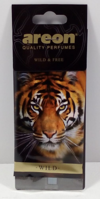 Освежитель воздуха 'AREON' WILD Wild & Free/Дикий и свободный Тигр, подвесной картон