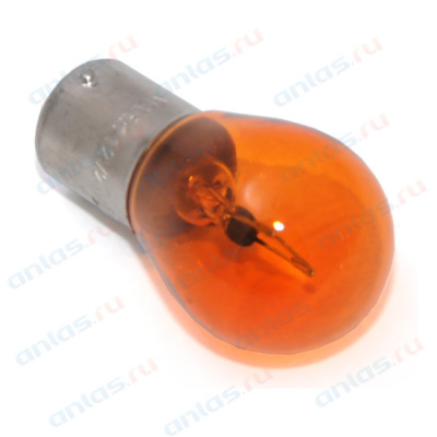 Лампа  12V 21W МАЯК BAU15s одноконтактная цокольная со смещением, оранжевая