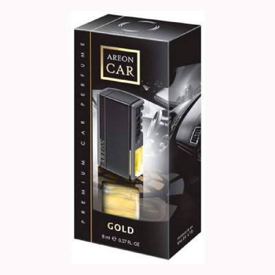 Освежитель воздуха 'AREON' CAR box   BLACK STYLE Gold, на дефлектор, коробка
