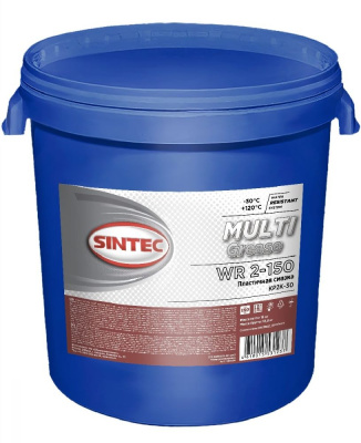 Смазка SINTEC MULTI GREASE WR 2-150 18 кг коричневая
