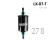 Фильтр топливный ВАЗ-1118,2104,2123,2112,2170,2190 инж 1,6  LUXЕ  LX-07-T (штуцер 8мм/8мм)