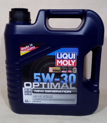Масло LIQUI MOLY Optimal New Generation 5W30 SN C2/C3 Plus  (4 л) синт.