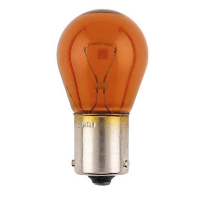 Лампа  12V 21W NARVA BAU15s одноконтактная цокольная со смещением желтая