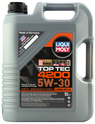 Масло LIQUI MOLY Top Tec 4210 0W30 C3  ( 5 л) синт.
