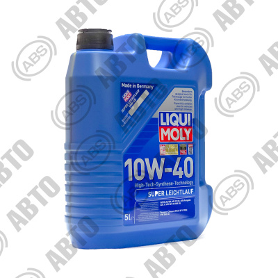 Масло LIQUI MOLY Super Leichtlauf 10W40 SN A3/B4 (5 л) синт.