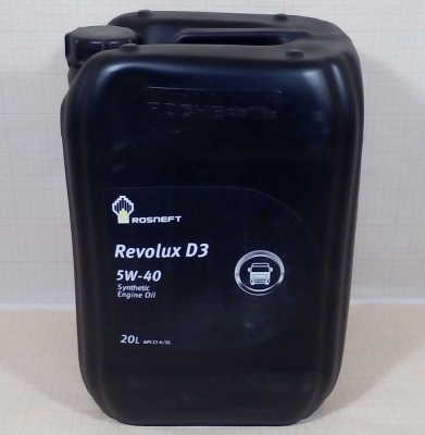 Масло Роснефть Revolux D3 5W40 CI-4/SL ( 20 л ) синт.(РНПК / АНХК  7879)