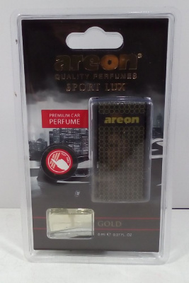 Освежитель воздуха 'AREON' CAR box   BLACK STYLE SPORT LUX GOLD, на дефлектор,блистер