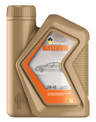 Масло Роснефть Maximum 5W40 SG/CD  ( 1 л)  п/синт (АНХК 8731 / РНПК )