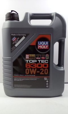 Масло LIQUI MOLY Top Tec 6300 0W20 SN C5 (5 л) синт.