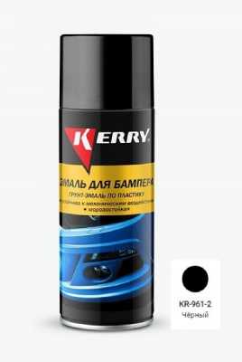 Эмаль для бамперов 520 мл аэрозоль KERRY черная
