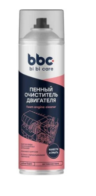 Очиститель двигателя   650 мл BiBiCare пенный, аэрозоль АКЦИЯ