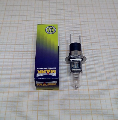 Лампа Н3c 12V  55W МАЯК P22D/5 галогенная, H3C