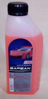 Антифриз SAPSAN -40  (Юг) 1 кг красный