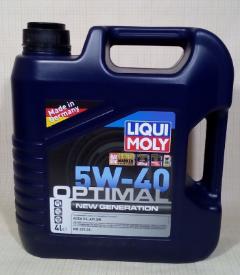 Масло LIQUI MOLY Optimal New Generation 5W40 SN/C3 (4 л) синт.