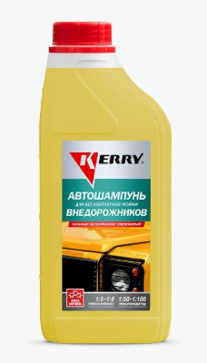 Автошампунь для бесконтактной мойки  1 л KERRY (для внедорожников)  концентрат 1:5–1:8