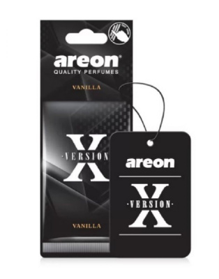 Освежитель воздуха 'AREON'  X-VERSION Vanilla/Ваниль, подвесной картон