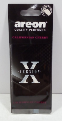 Освежитель воздуха 'AREON'  X-VERSION Californian Cherry/Вишня Калифорния, подвесной картон