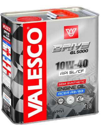 Масло VALESCO X-Drive GL 5000 10W40 SL/CF   3 л п/синт.