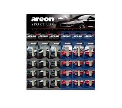 Освежитель воздуха 'AREON' LIQUID SPORT LUX 5 ML /дисплей 24 шт/, Микс  на лист подвесной гелевый