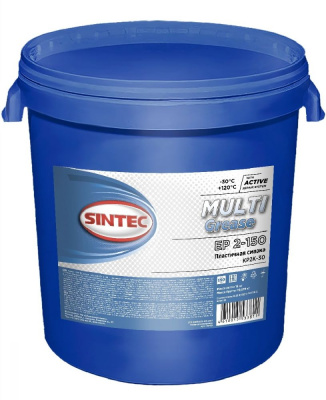 Смазка SINTEC MULTI GREASE EP 2-150 18 кг синяя