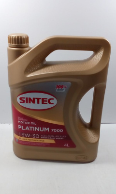 Масло SINTEC PLATINUM 7000  5W30  A3/B4  4 л  синт.
