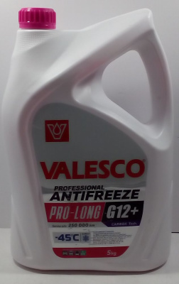 Антифриз VALESCO PRO-LONG G12+ -45*C 5 кг
