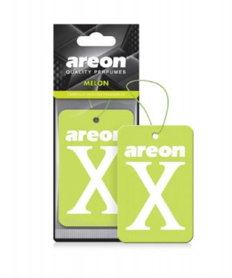 Освежитель воздуха 'AREON'  X-VERSION GREEN - Melon /Дыня, подвесной картон