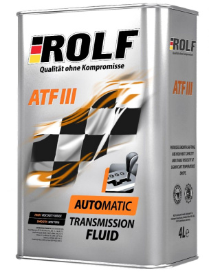 Масло ROLF ATF III ( 4 л) АКПП минер.трансм.