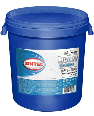 Смазка SINTEC MULTI GREASE EP 0-100 18 кг  светло-коричневая