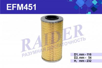Фильтр масляный МАЗ 5335, 5334, 5440, 5549, 53371 элемент фильтрующий RAIDER