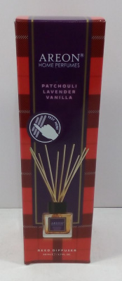 Освежитель воздуха 'AREON' HOME PERFUME TARTAN Patchouli-Lavender-Vanilla/Патч.-лаван.-ваниль (50ml)