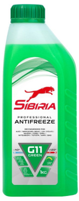 Антифриз SIBIRIA - 40 G-11  1 кг зеленый