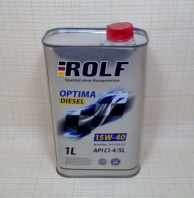 Масло ROLF Optima Diesel 15W40 CI-4/SL (1 л) минер.