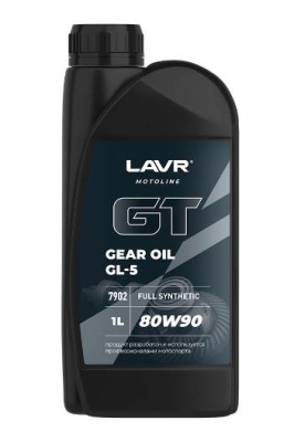 Масло LAVR MOTO GT GEAR OIL 80W90 GL-5 1 л синт.трансм. АКЦИЯ