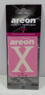 Освежитель воздуха 'AREON'  X-VERSION PINK - Lilac/Сирень, подвесной картон