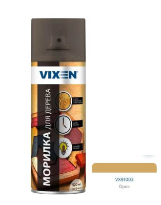 Морилка для дерева 520 мл аэрозоль VIXEN орех, аэрозоль