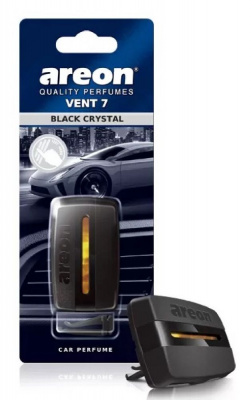 Освежитель воздуха 'AREON' VENT 7  Black Crystal/Черный кристал,на дефлектор