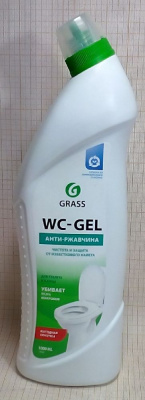 Средство моющее для чистки сантехники 1000 мл GRASS WC-GEL кислотное
