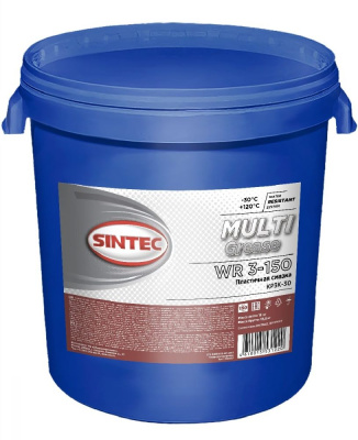Смазка SINTEC MULTI GREASE WR 3-150 18 кг  коричневая