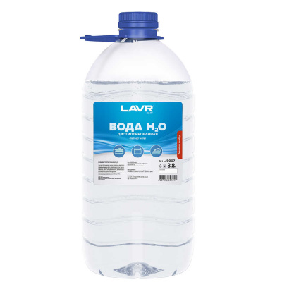 Вода дистиллированная   3,8 л LAVR