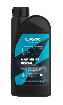 Масло LAVR MOTO 4T GT Marine  10W40 SM 1 л синт.