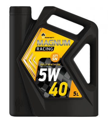 Масло Роснефть Magnum Racing 5W40 SN ( 5 л) синт.