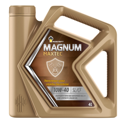 Масло Роснефть Magnum Maxtec 10W40 SL/CF  ( 4 л) п/синт (РНПК / АНХК 10952 / 8699)