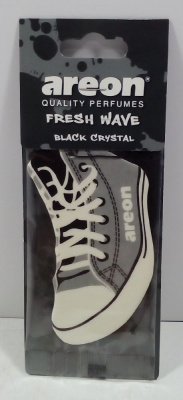 Освежитель воздуха AREON FRESH WAVE DRY  Black Crysta/Черный кристал, подвесной картон АКЦИЯ