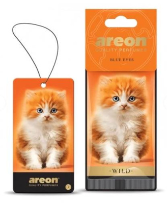 Освежитель воздуха 'AREON' WILD Blue Eyes/Голубые глаза, подвесной картон
