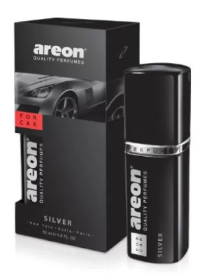 Ароматизаторы для автомобиля Areon 'PERFUME 50ml SILVER'  Премиум-класса ..12.72.. (/704-AP1/ ..12.72..)