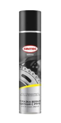 Смазка для цепи  400 мл SINTEC White Chain Grease с PTFE, аэрозоль