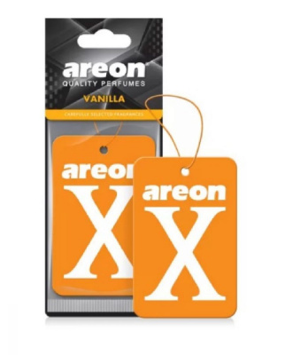 Освежитель воздуха 'AREON'  X-VERSION YELLOW - Vanilla/Ваниль, подвесной картон